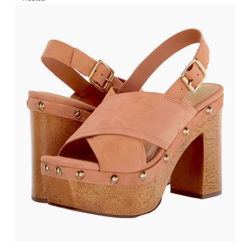 NWOT Vince Camuto Jenevy Strong Rose Platform Heels - Size 9.5